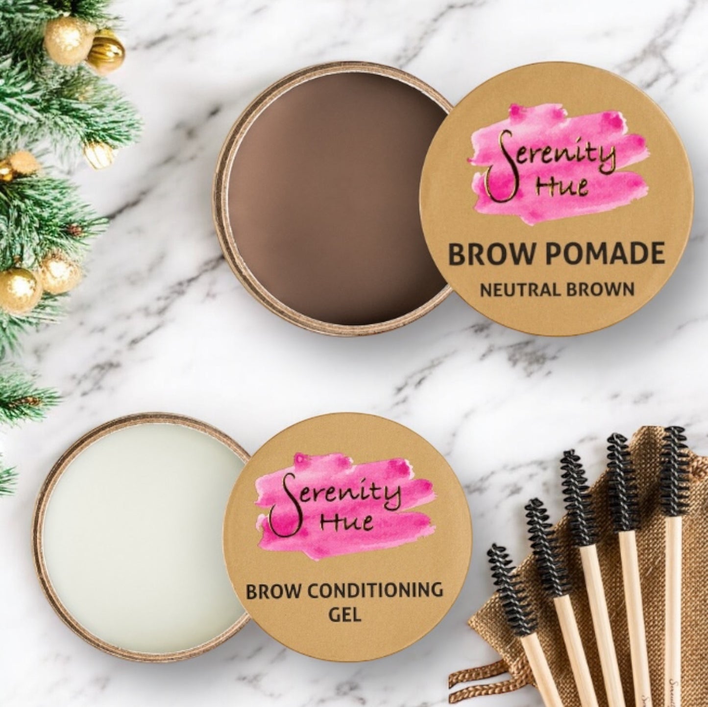 Bundle #2 Brow conditioning gel (PM)l & Brow Pomade (7 shades) (AM)