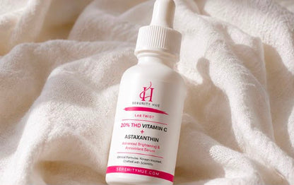 Serenity Hue Lab Twist™ 20% THD Vitamin C + Astaxanthin Advanced Brightening Antioxidant Serum | 30ml