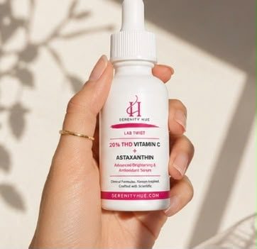 Serenity Hue Lab Twist™ 20% THD Vitamin C + Astaxanthin Advanced Brightening Antioxidant Serum | 30ml